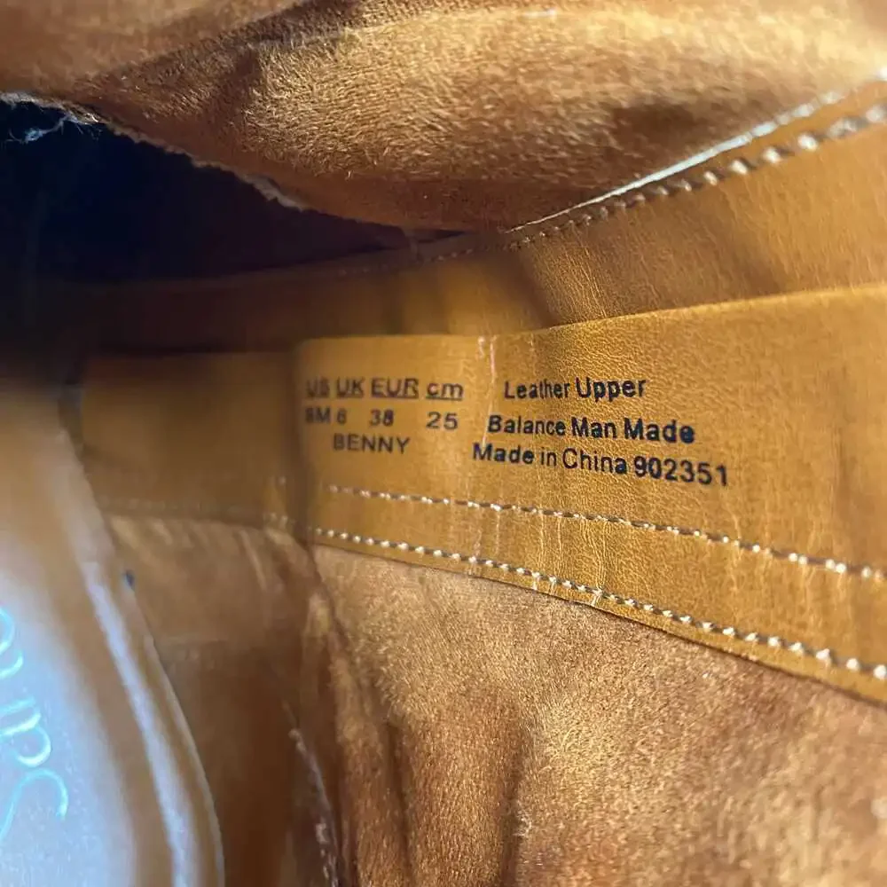 Franco Sarto Brown Leather Ankle Boots | Women’s Size 8